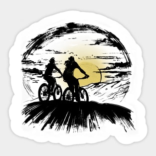 Sunset Bike Ride Sticker